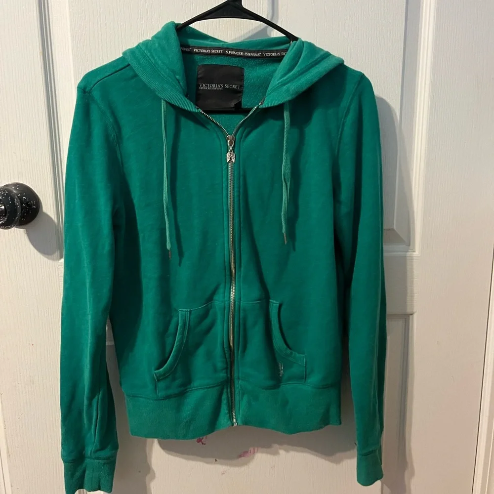 Vintage Y2K Victoria’s Secret gemstone winged zip up hoodie - Picture 2 of 3